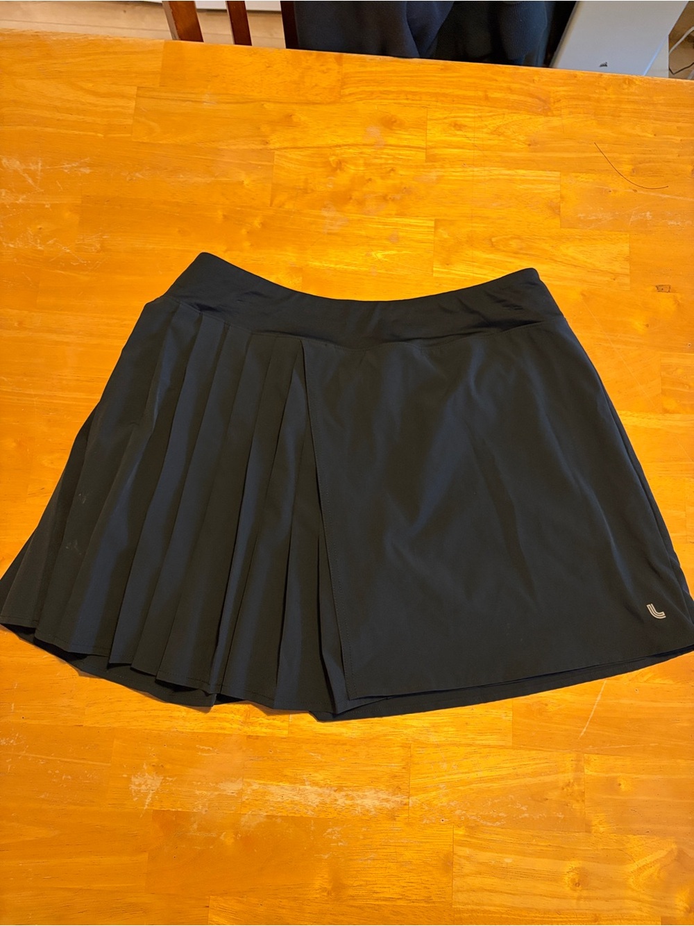 Lole Black Pleated Skater Skort